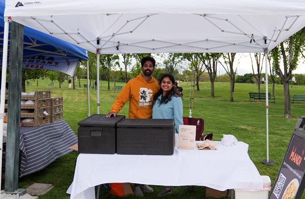 The owners of Handi Biryani at their stall at the Dublin Farmers' Market