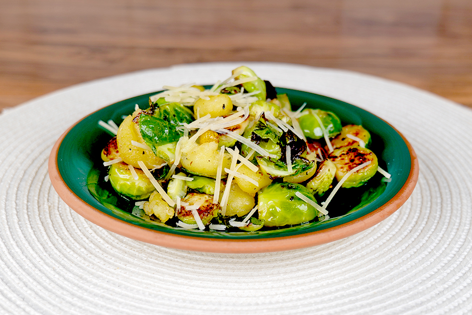 Crisp Gnocchi with Brussels Sprouts & Brown Butter