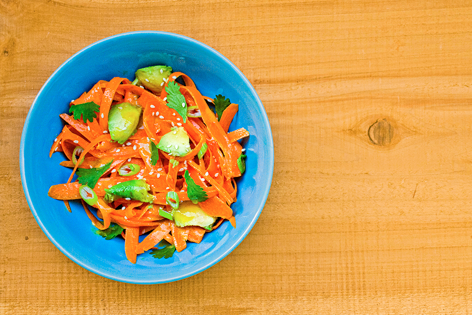 Easy Carrot Avocado Salad