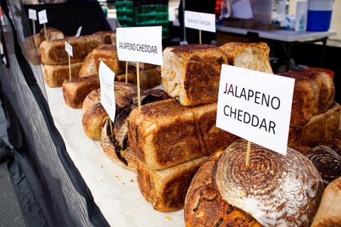 California Bakeshop products at Los Altos Farmers' Market