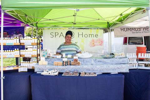 Harji Naturals stall at market