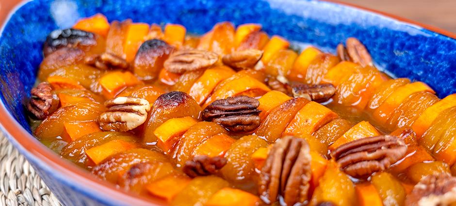 Sweet Potatoes with Dried Apricots